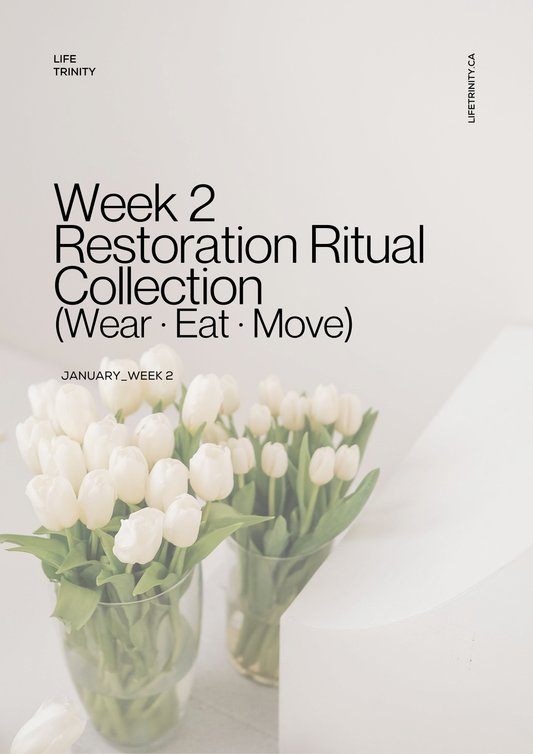 Life Trinity Week 2 Reset & Barrier Recovery | Wear. Eat. Move. Total Wellness PDF Bundle