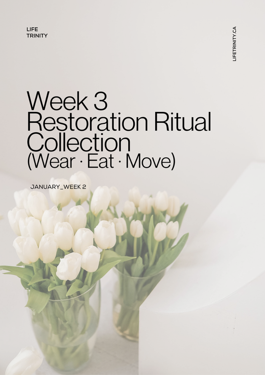 Life Trinity Week 3 Circulation & Hydration Reset | Wear. Eat. Move. Total Wellness PDF Bundle